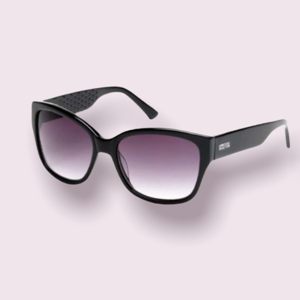 Reaction Kenneth Cole Black Square Sunglasses